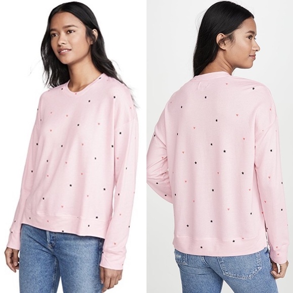Sundry Stars & Hearts Sweatshirt Medium - Picture 3 of 5